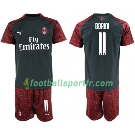 Tenue AC Milan Borini 11 Enfant Troisieme 2018-2019 Maillot de Foot